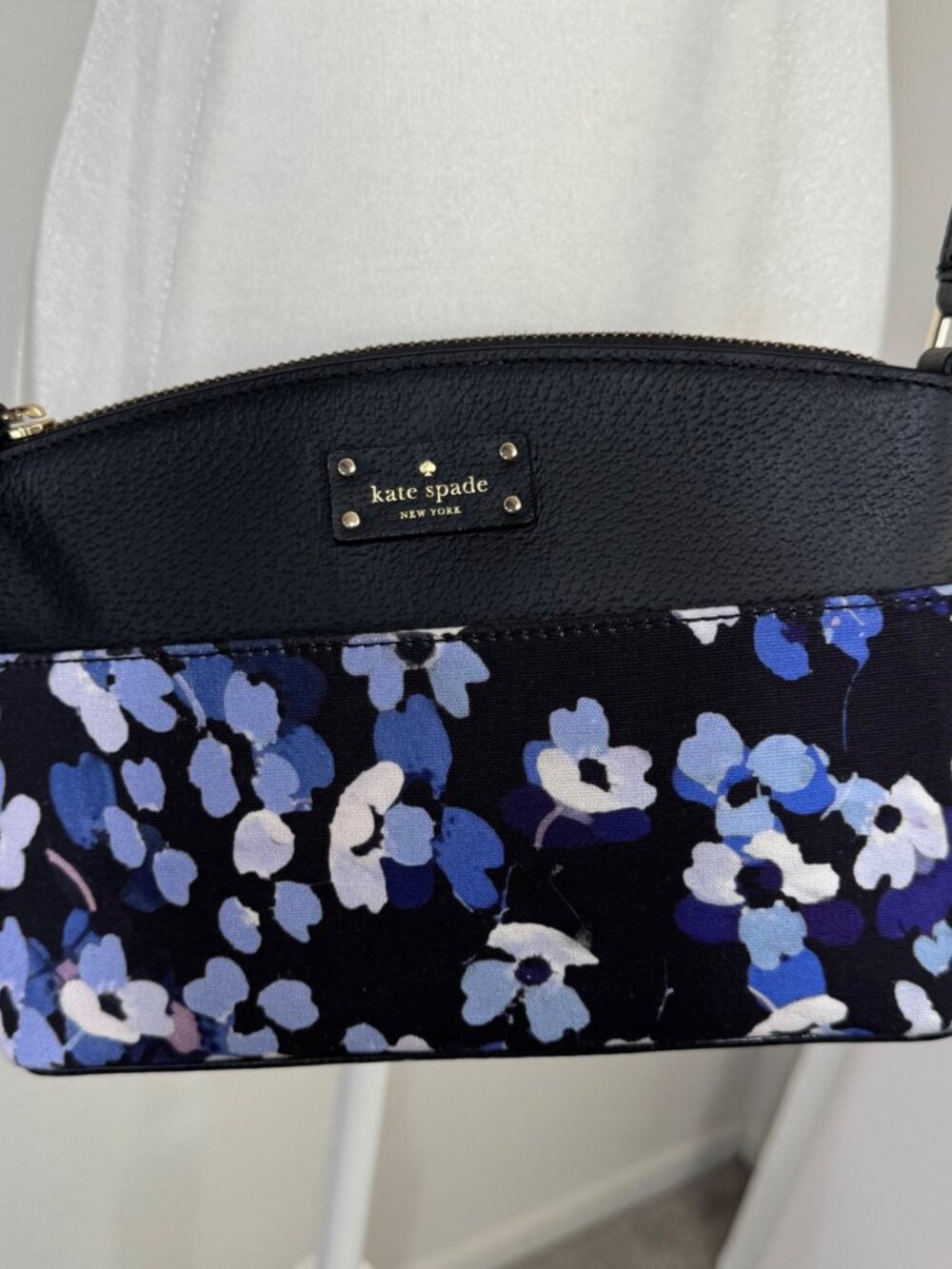 Kate Spade Floral Millie Grove Crossbody Purse Bag Leather - Picture 2 of 15